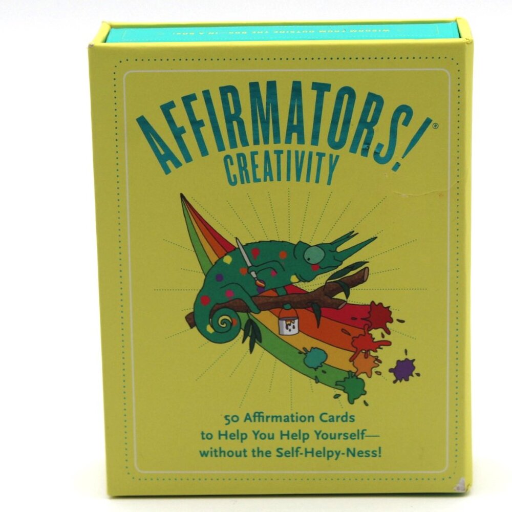 Affirmators! Creativity Deck: 50 Affirmation Cards to Help You Help Yourself EUC